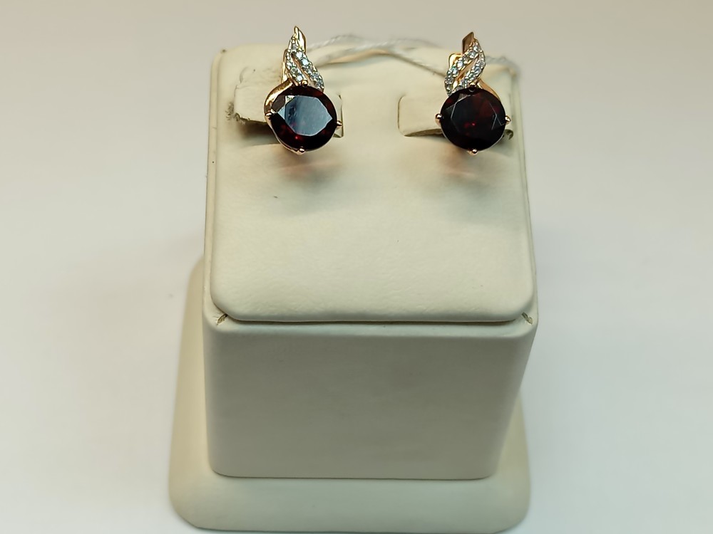 СКМИ585 СЕРЬГИ С КАМНЯМИ (Au 585)