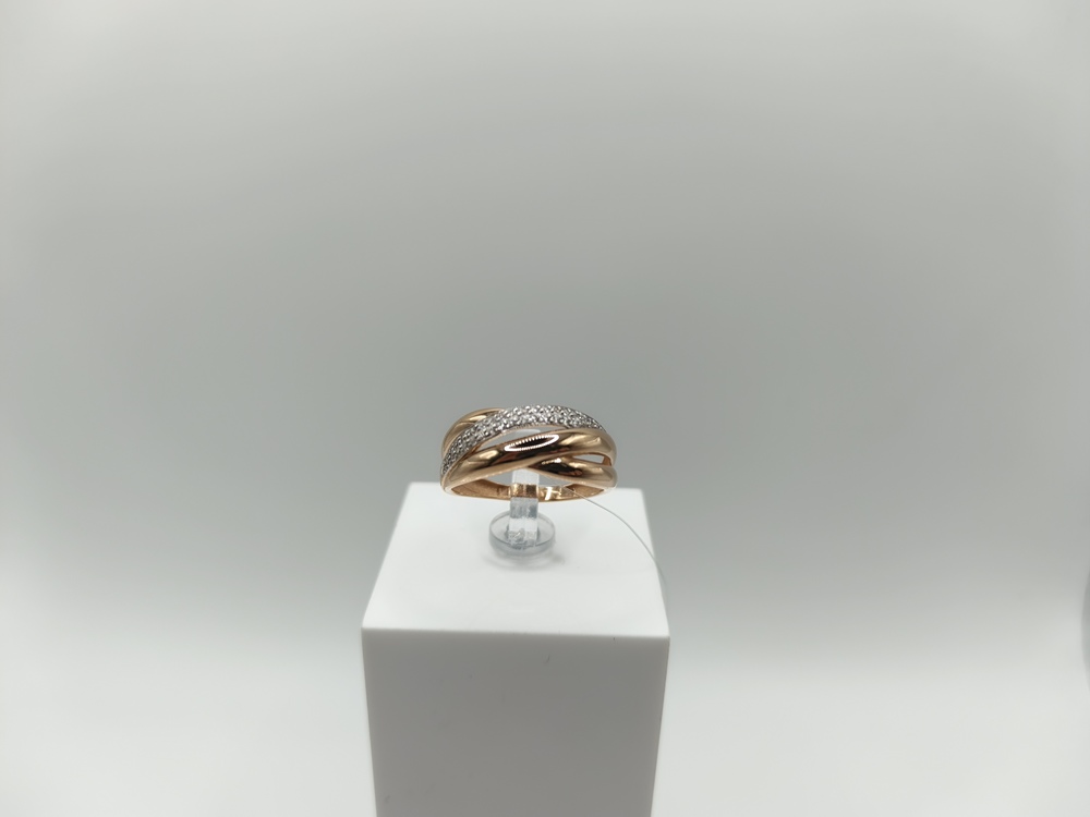 КОЛЬЦО С КАМНЯМИ (Au 585)