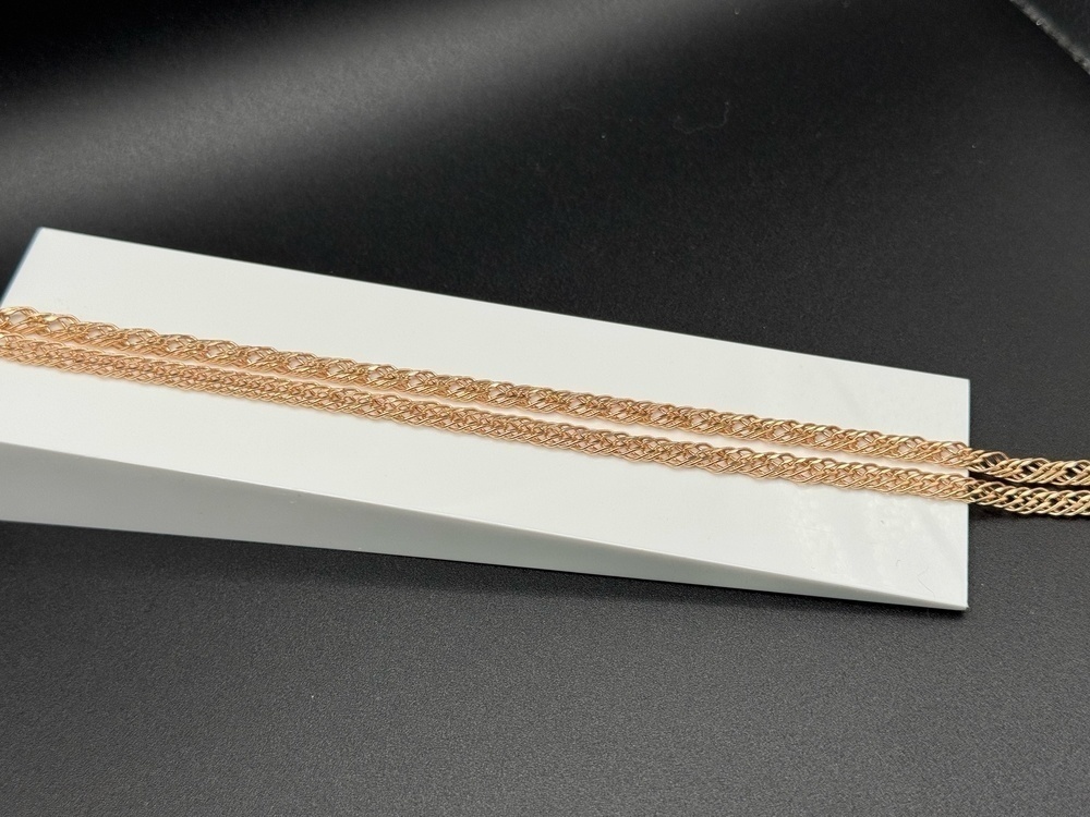 ЦПР3585 ЦЕПЬ ПУСТОТЕЛАЯ Ромб тройной (Au 585)