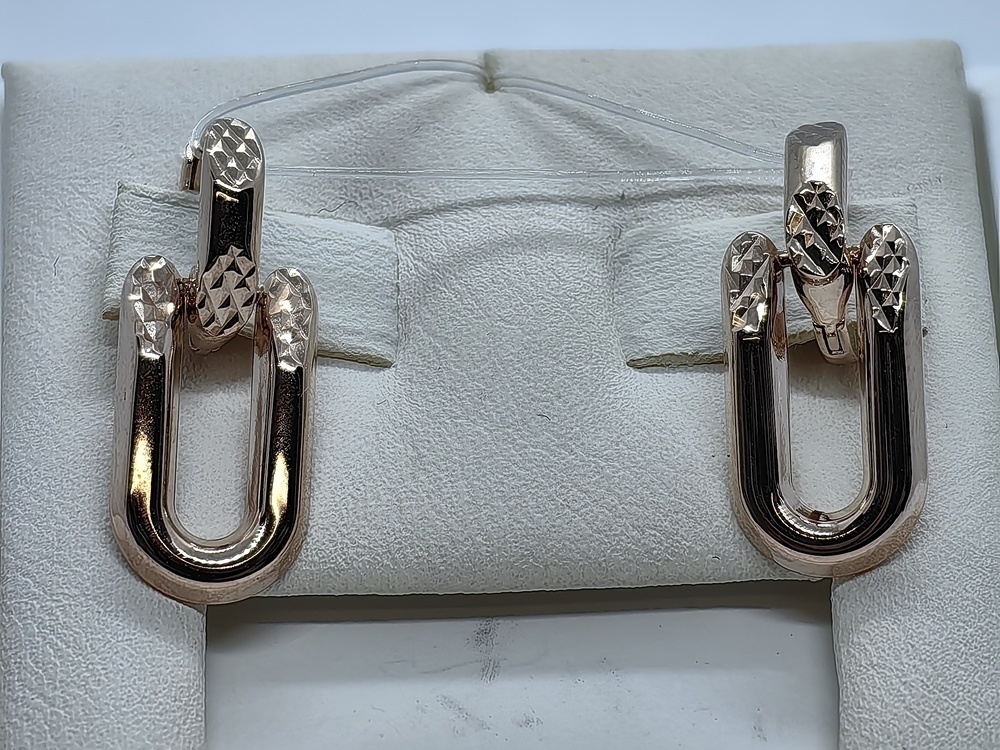 СЕРЬГИ БЕЗ КАМНЯ (Au 585)