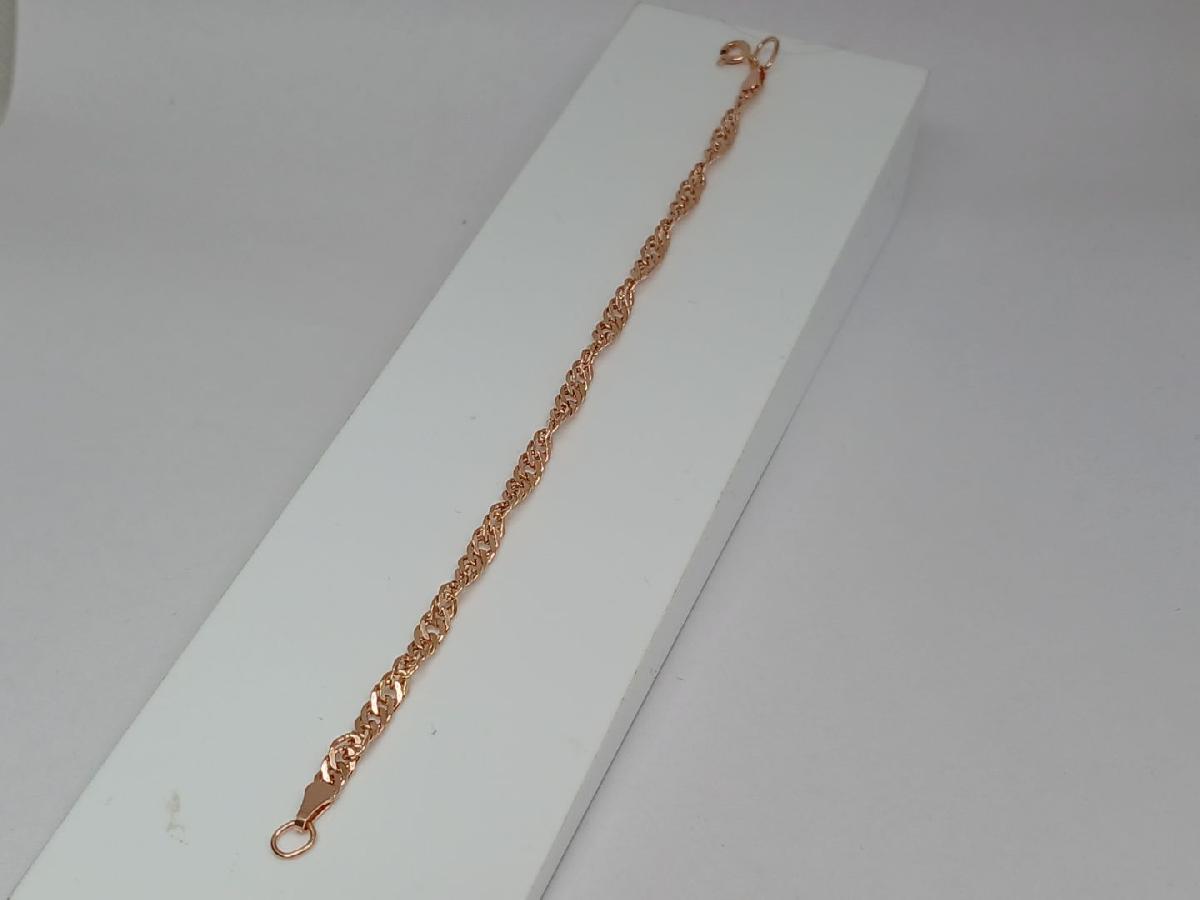 БРАСЛЕТ ПУСТОТЕЛЫЙ Сингапур (Au 585)