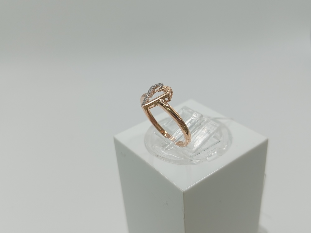 КОЛЬЦО С КАМНЯМИ (Au 585)