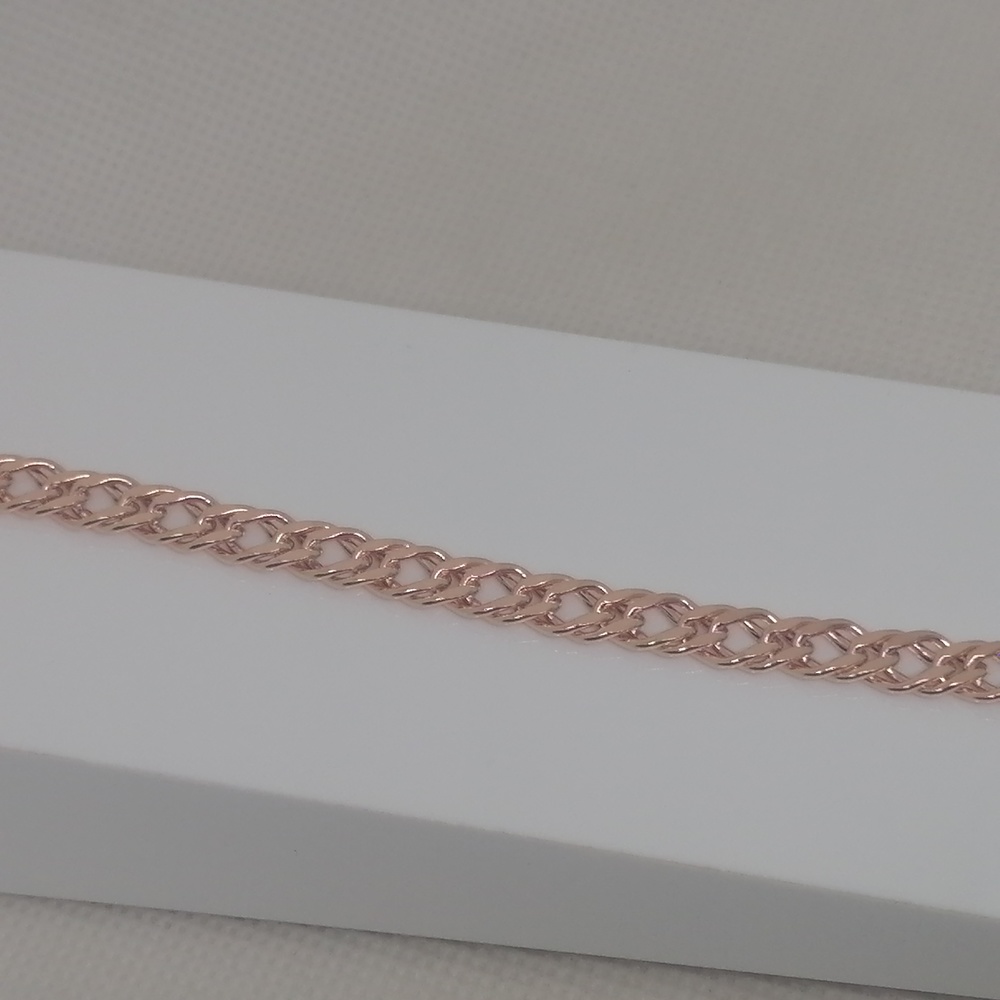 БРАСЛЕТ ПУСТОТЕЛЫЙ Ромб двойной (Au 585)