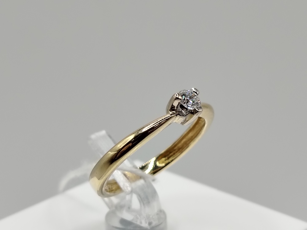 КОЛЬЦО БРИЛЛИАНТ Au 750