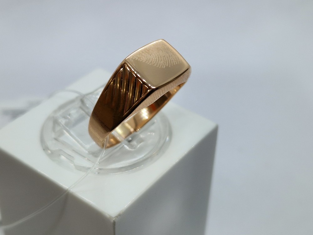 01-7478 КОЛЬЦО ПЕЧАТКА без камня (Au 585)