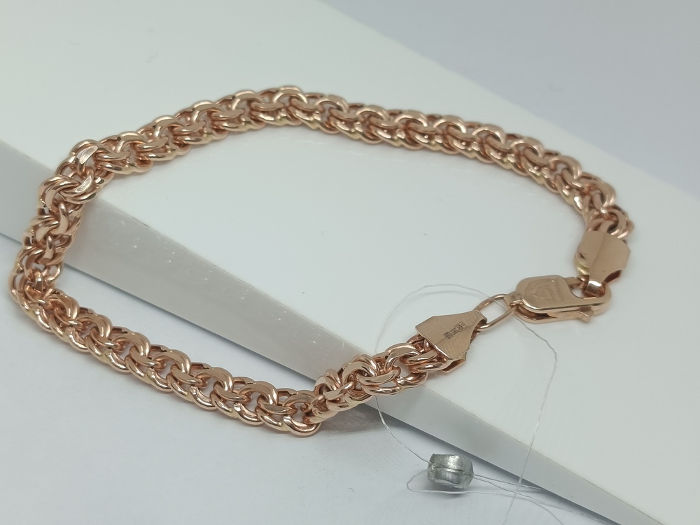 БРАСЛЕТ ПУСТОТЕЛЫЙ Бисмарк (Au 585)