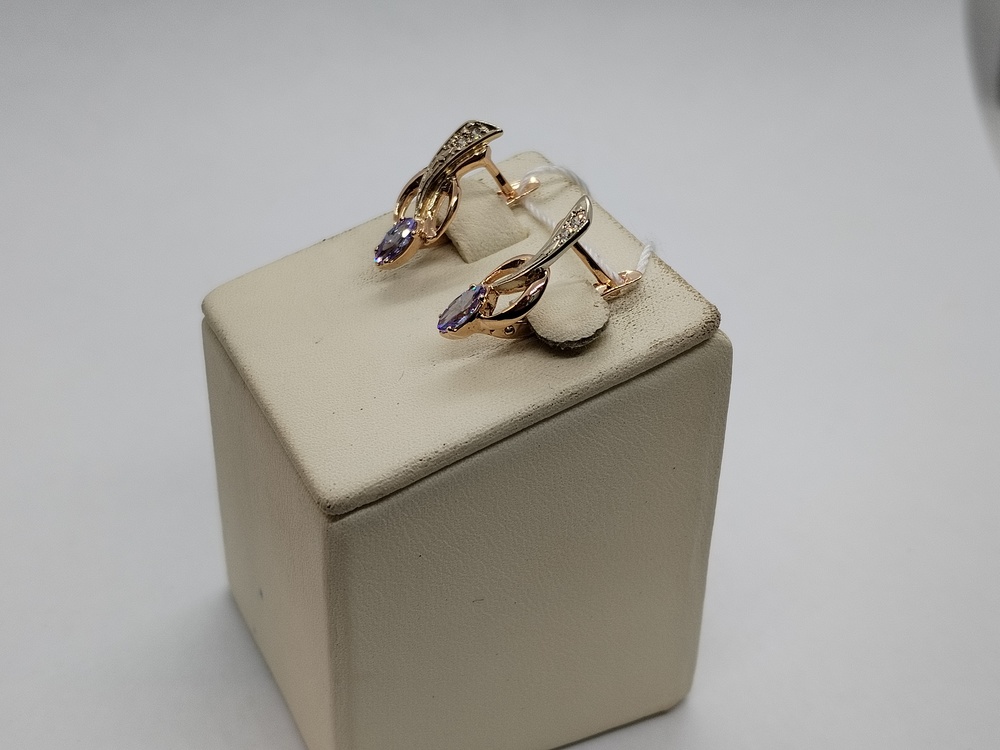 СЕРЬГИ С КАМНЯМИ (Au 585)