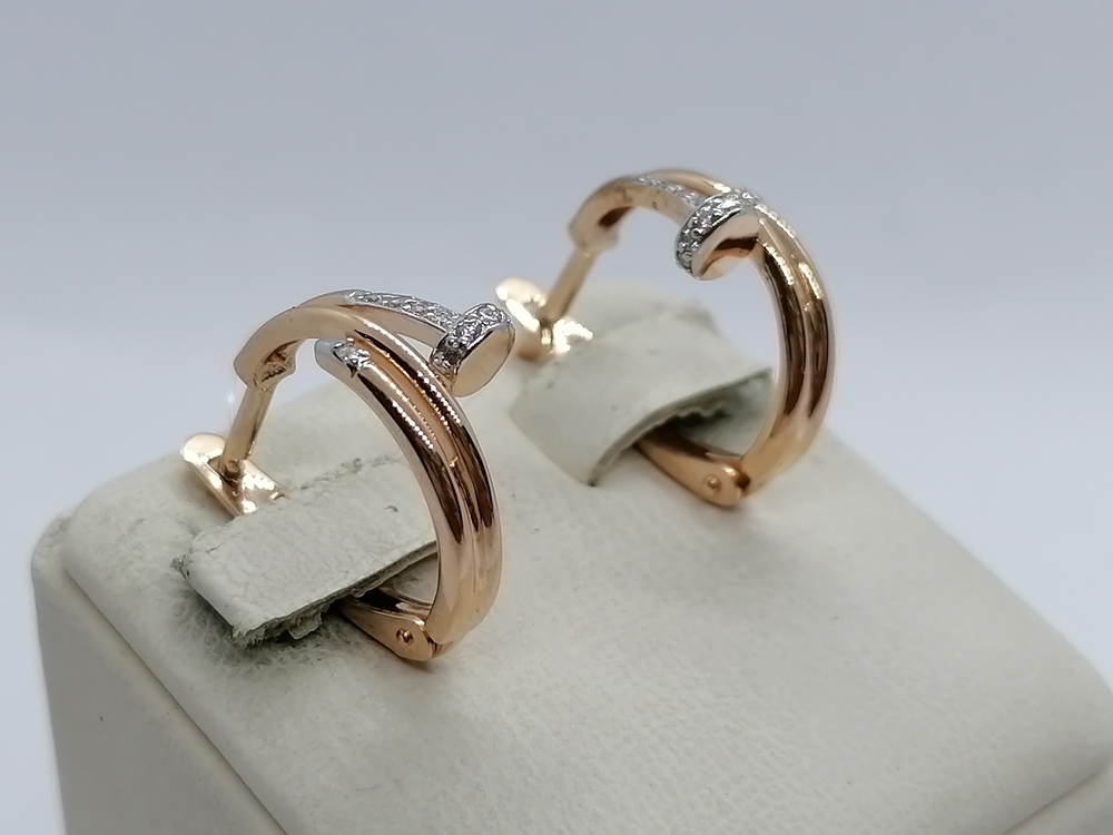 СЕРЬГИ С КАМНЯМИ (Au 585)