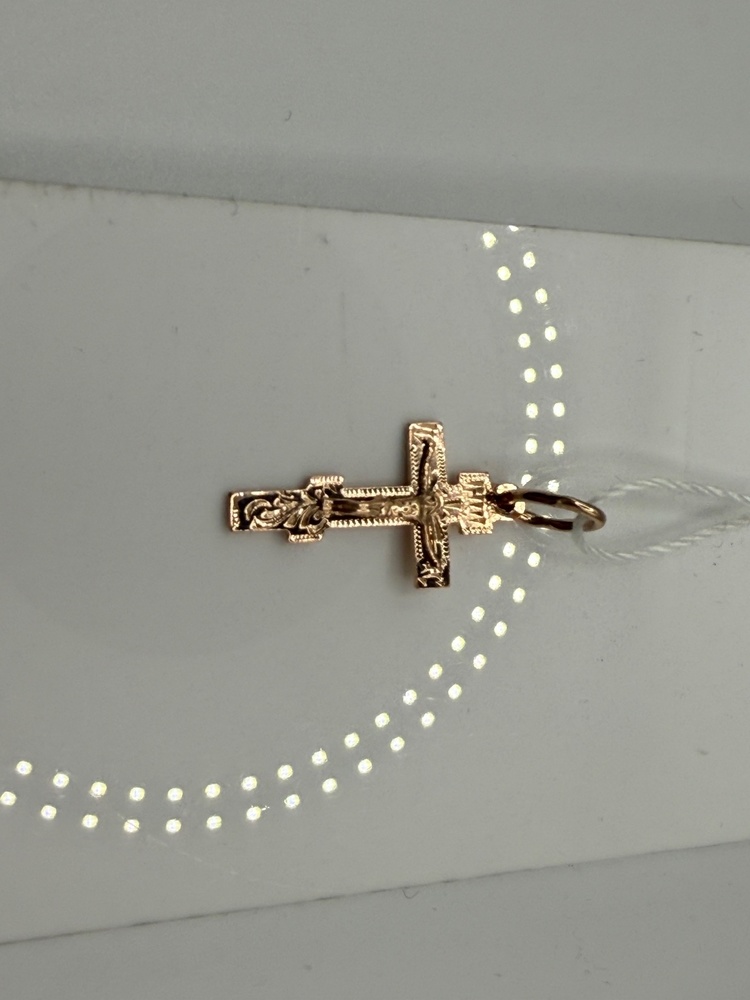 ПОДКБК585 ПОДВЕСКА КРЕСТ БЕЗ КАМНЯ (Au 585)
