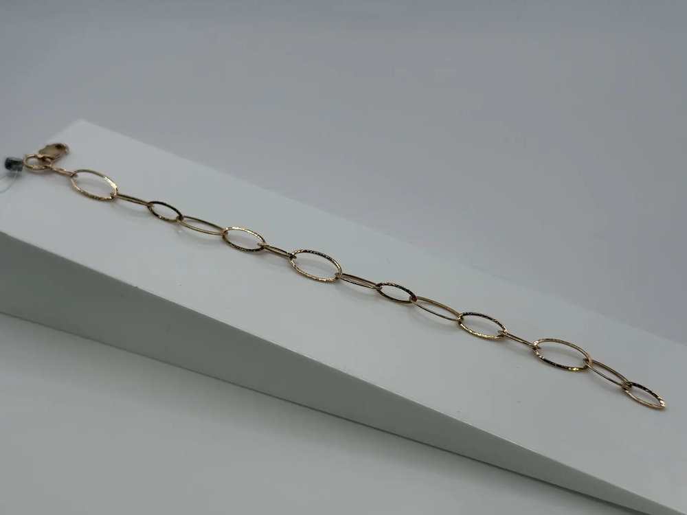 БРАСЛЕТ ПУСТОТЕЛЫЙ Якорное (Au 585)