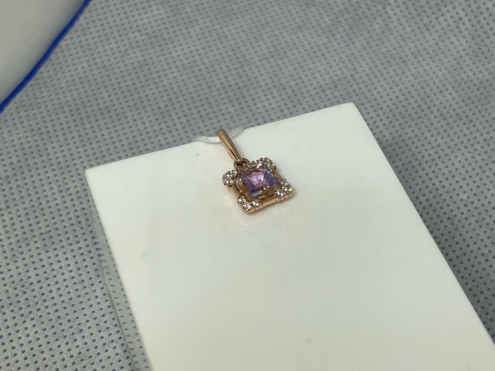 ПОДКМИ585 ПОДВЕСКА С КАМНЯМИ (Au 585)