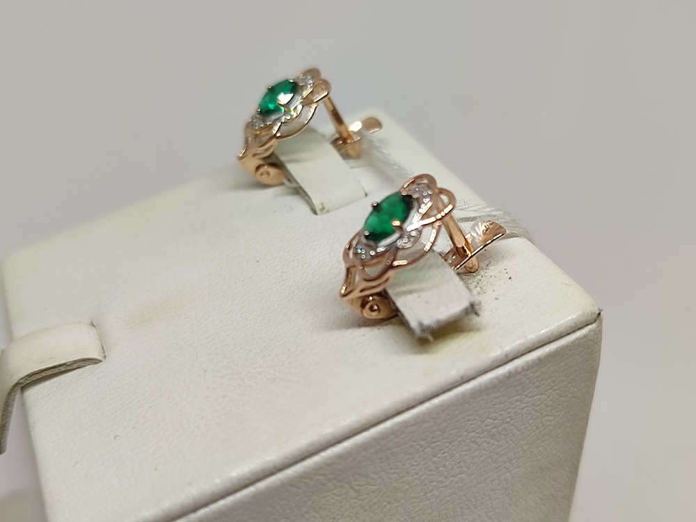 СЕРЬГИ С КАМНЯМИ (Au 585)