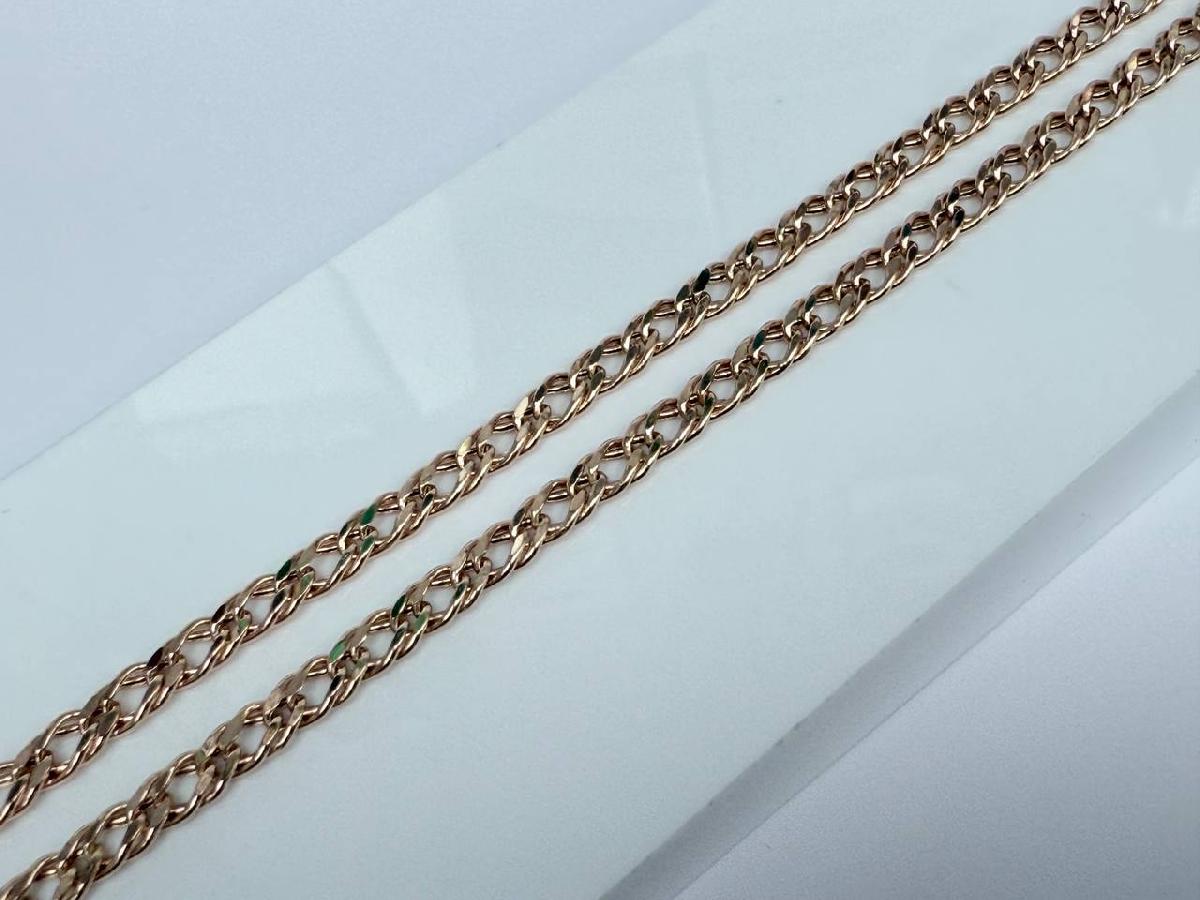 ЦЕПЬ ПУСТОТЕЛАЯ Ромб двойной (Au 585)