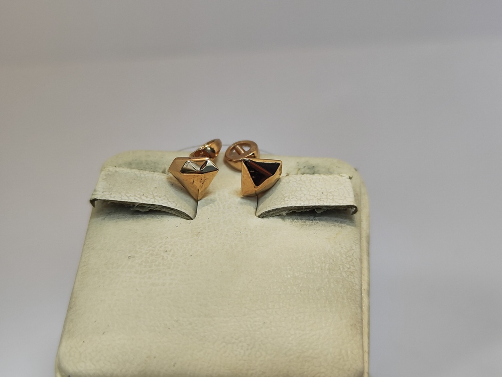 СЕРЬГИ ПУСЕТЫ без камня (Au 585)