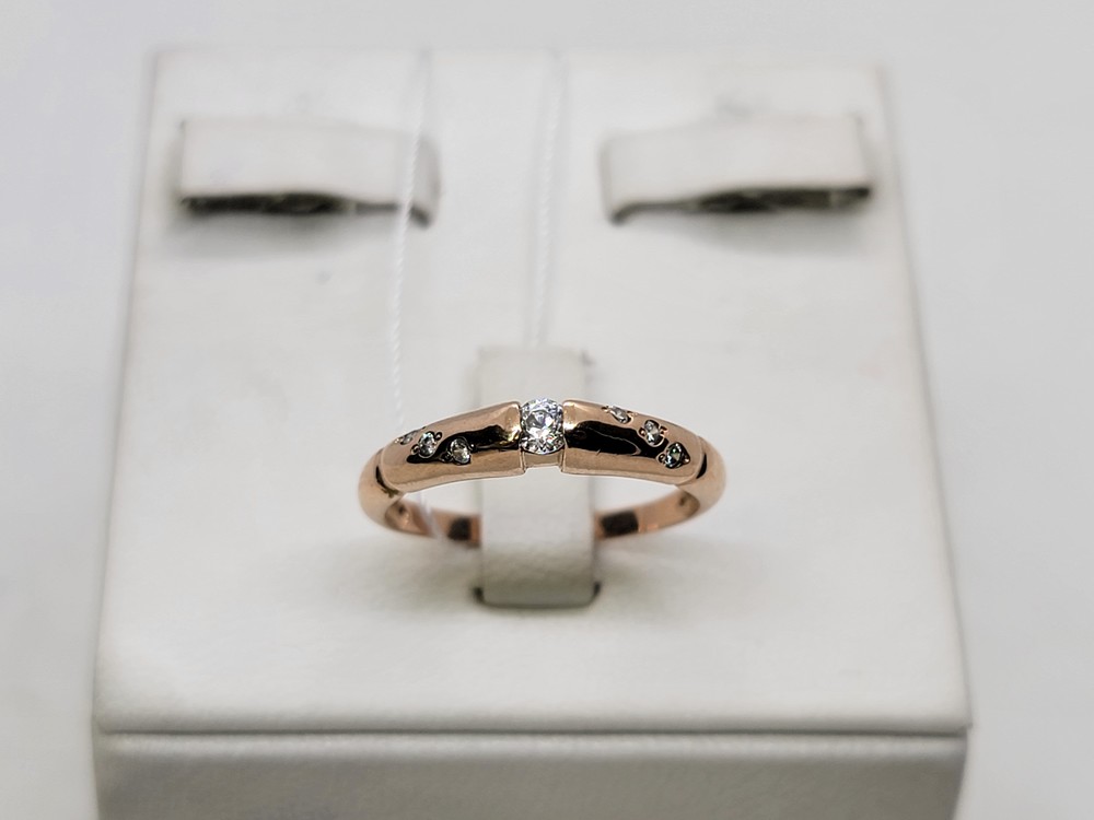 КОЛЬЦО С КАМНЯМИ (Au 585)