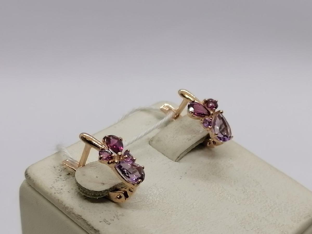 СЕРЬГИ С КАМНЯМИ (Au 585)