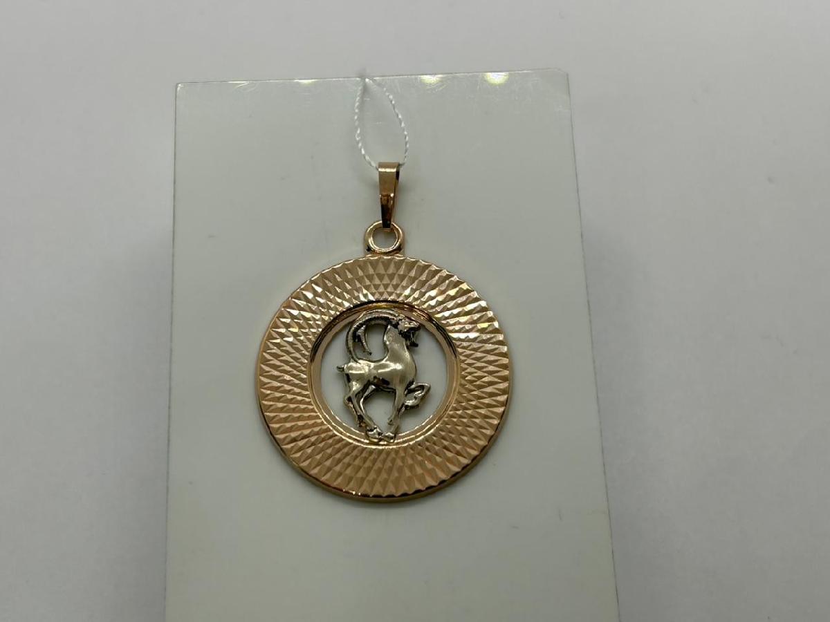 ПОДВЕСКА ЗНАК ЗОДИАКА КОЗЕРОГ (Au 585)