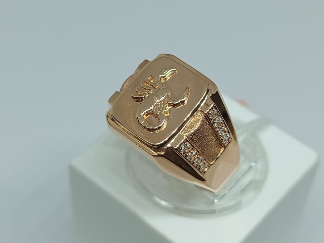 ПЕЧАТКА С КАМНЯМИ (Au 585)