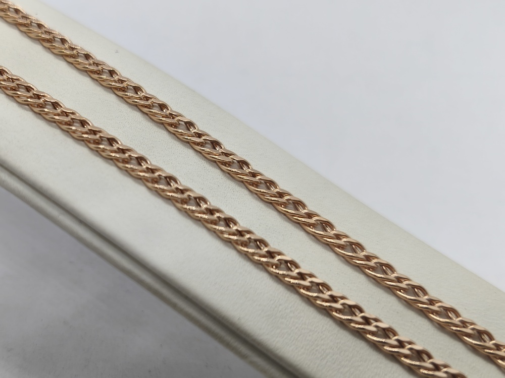 ЦЕПЬ ПУСТОТЕЛАЯ Ромб двойной (Au 585)