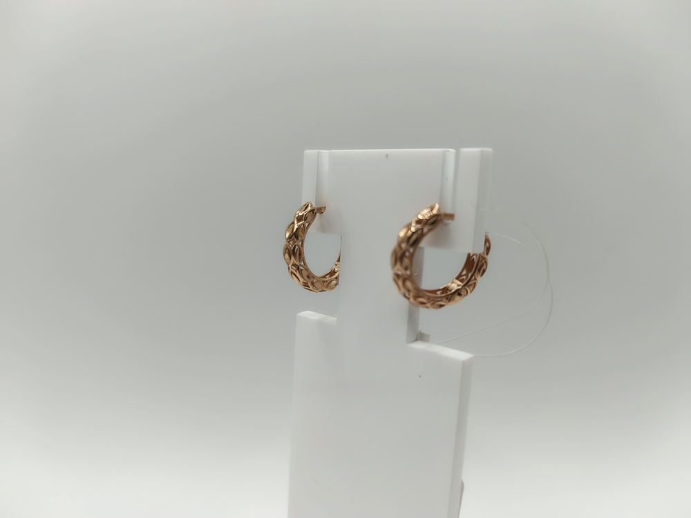 СЕРЬГИ БЕЗ КАМНЯ (Au 585)