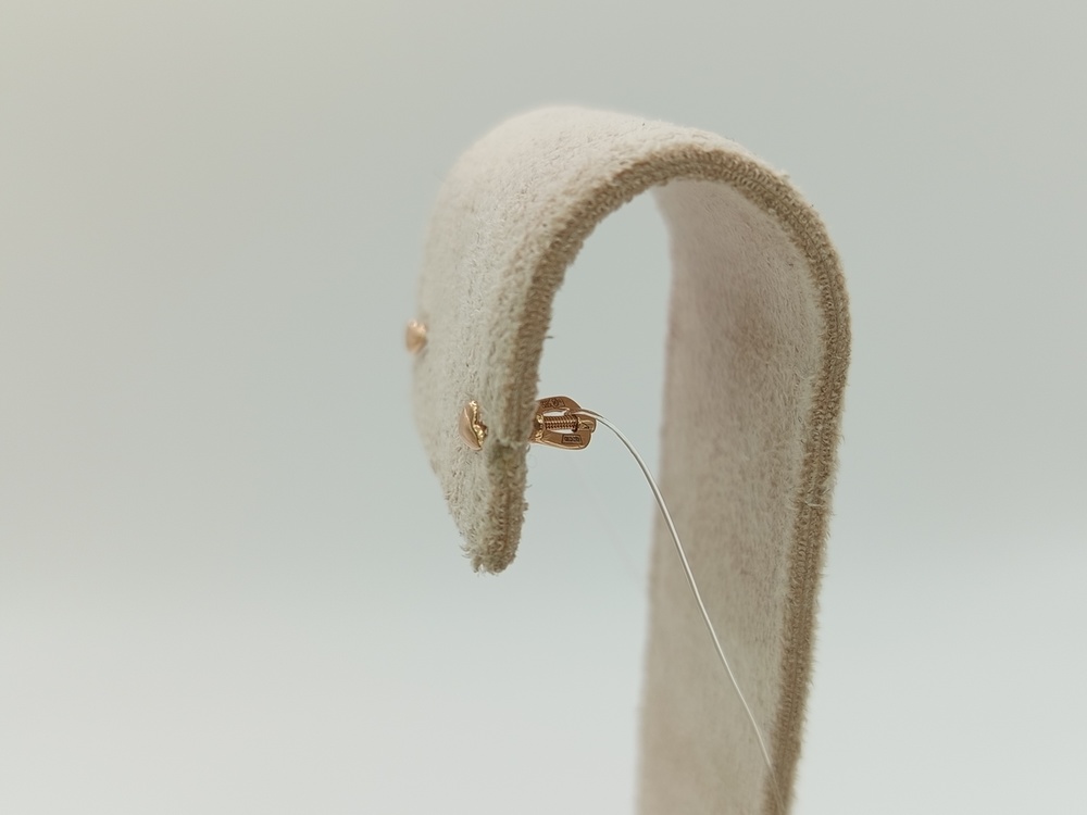 СЕРЬГИ ПУСЕТЫ без камня (Au 585)