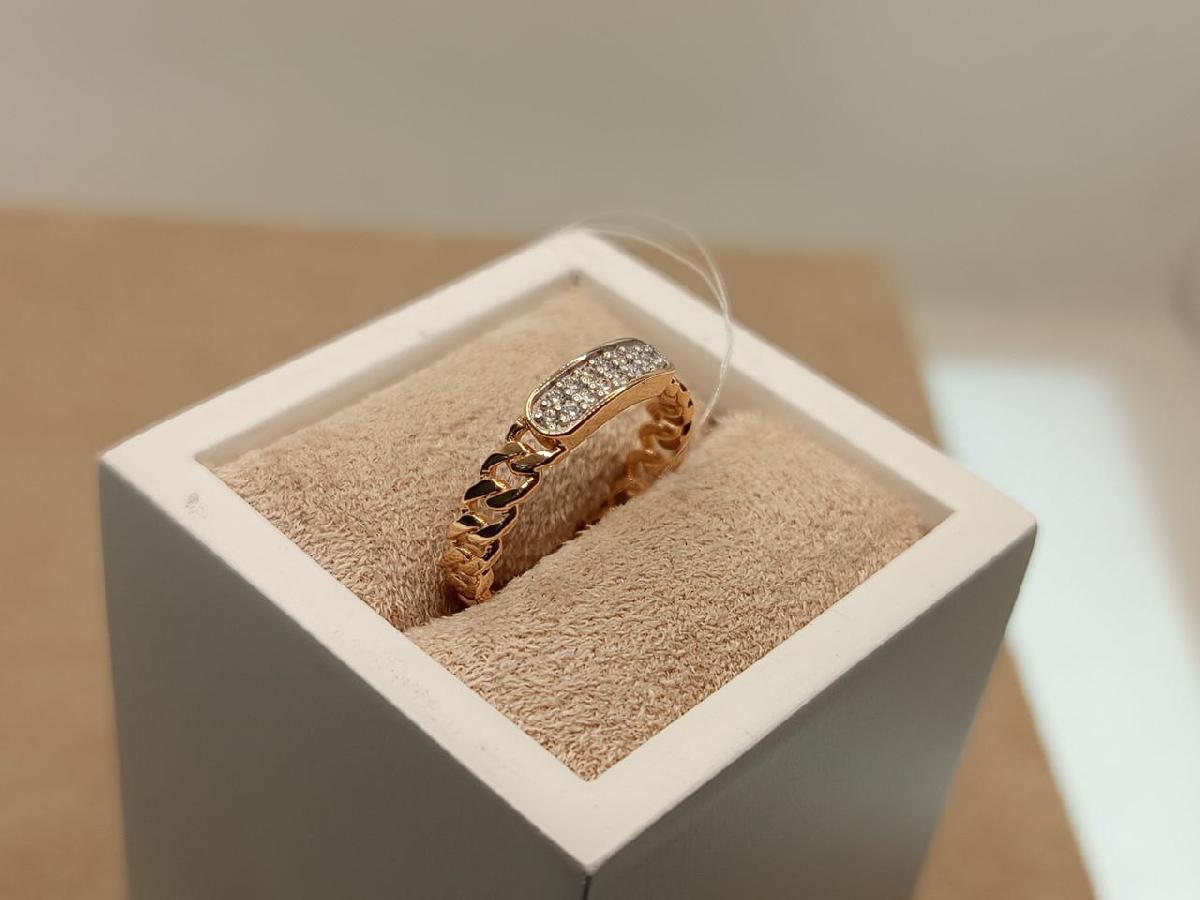 КОЛЬЦО С КАМНЯМИ (Au 585)