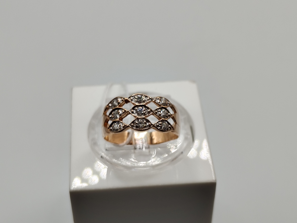 КОЛКМИ585 КОЛЬЦО С КАМНЯМИ (Au 585)
