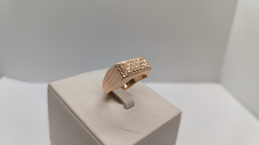 040078 КОЛЬЦО ПЕЧАТКА без камня (Au 585)