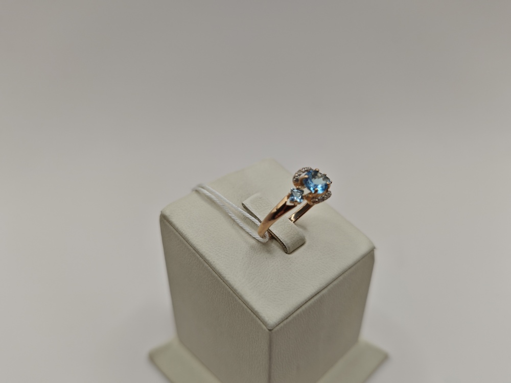 КОЛКМИ585 КОЛЬЦО С КАМНЯМИ (Au 585)