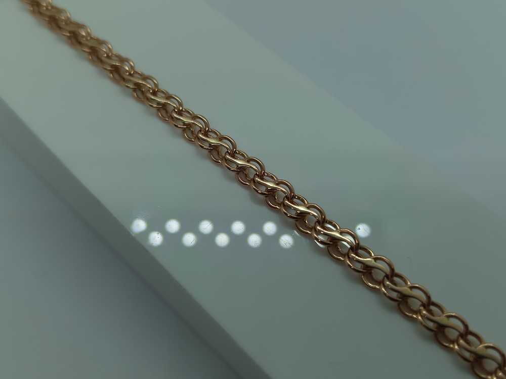 БРАСЛЕТ ПОЛНОВЕСНЫЙ Ручеек Au 585