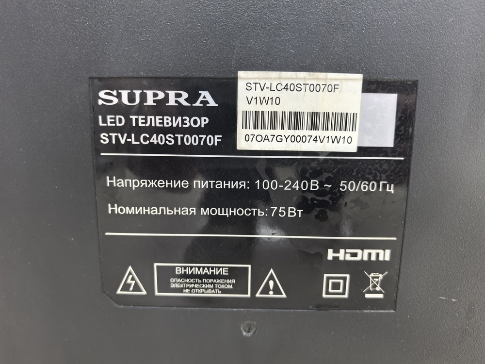 LED Телевизор Supra STV-LC40ST0070F
