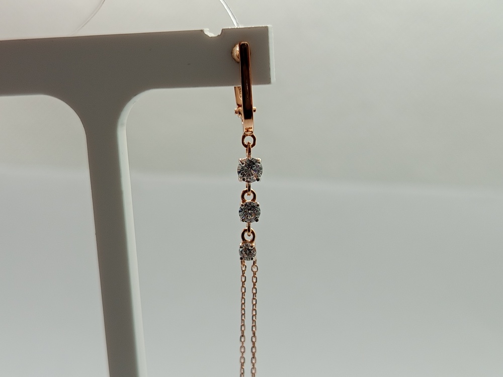 СЕРЬГИ С КАМНЯМИ (Au 585)