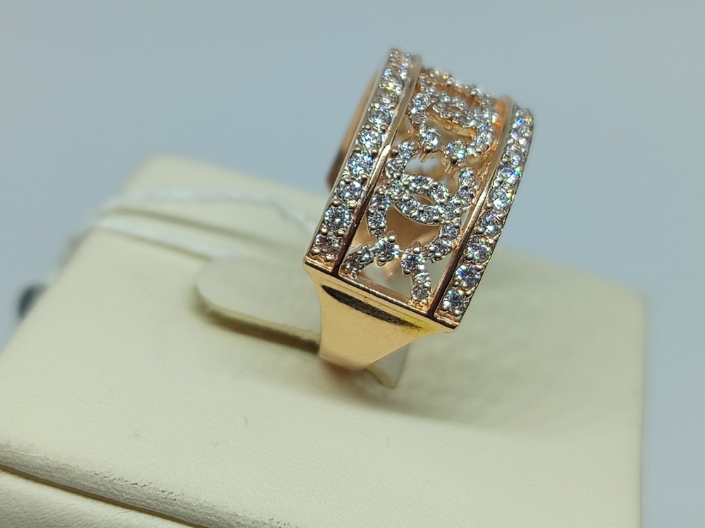 КОЛКМИ585 КОЛЬЦО С КАМНЯМИ (Au 585)