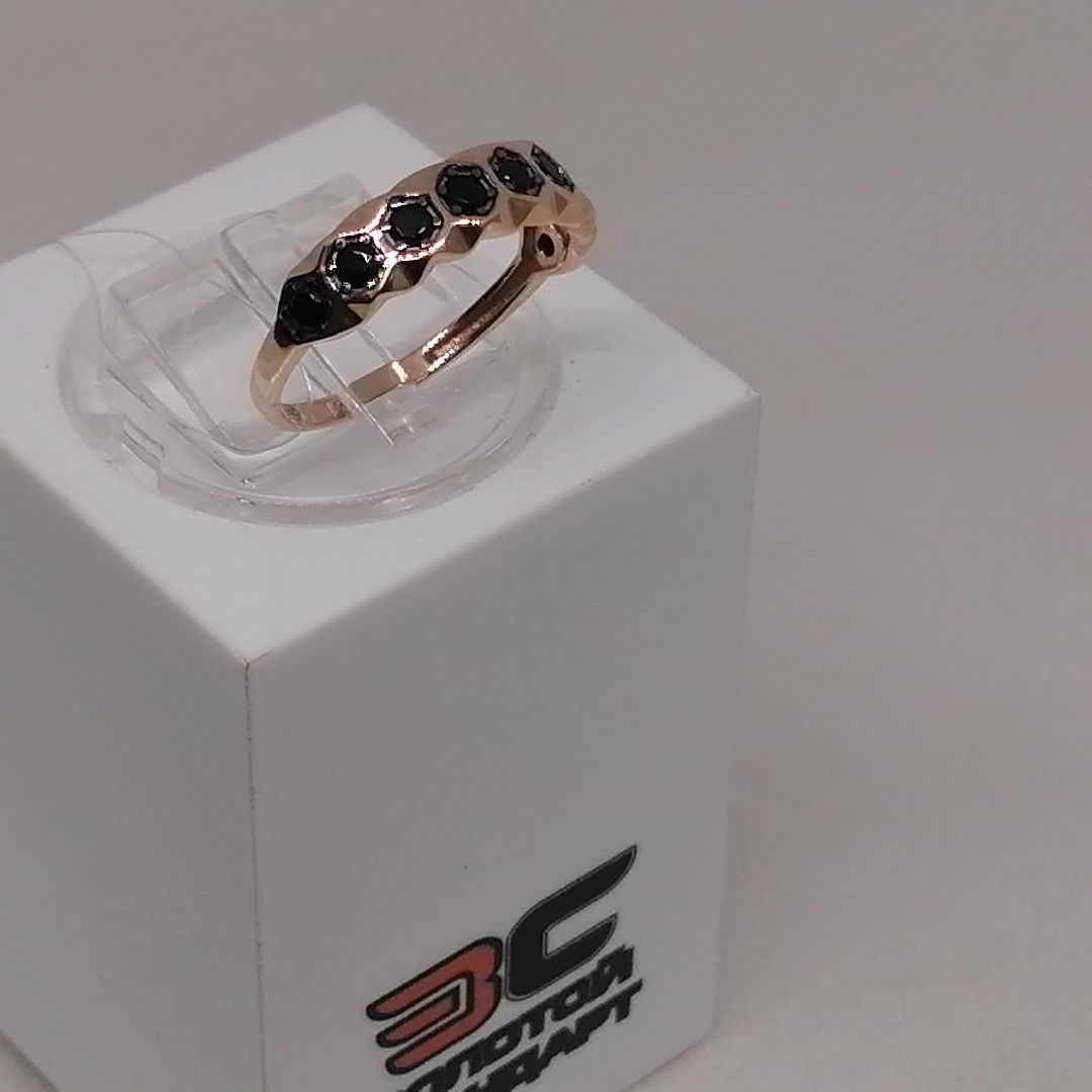 01-117041 КОЛЬЦО С КАМНЯМИ (Au 585)