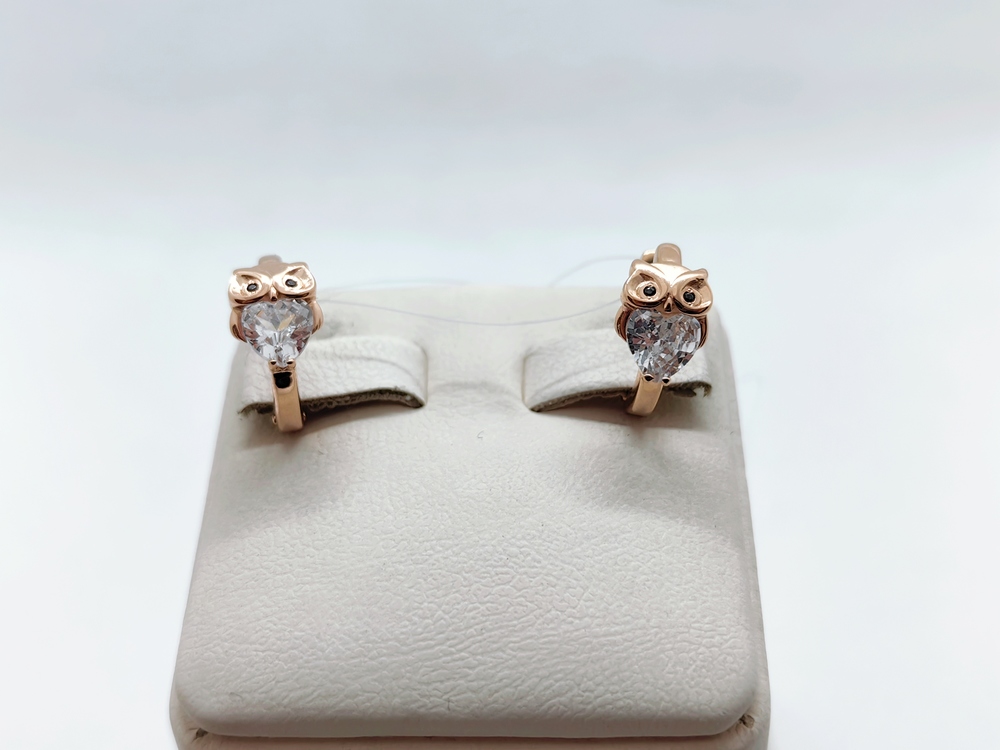 1203421 СЕРЬГИ С КАМНЯМИ (Au 585)