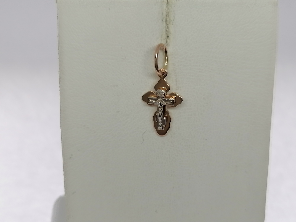ПОДВЕСКА КРЕСТ без камня (Au 585)