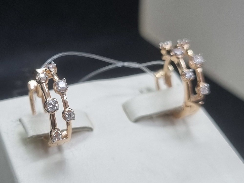 СЕРЬГИ С КАМНЯМИ (Au 585)