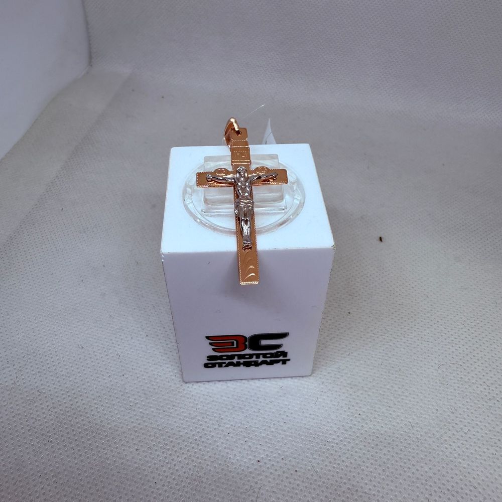 ПОДВЕСКА КРЕСТ без камня (Au 585)