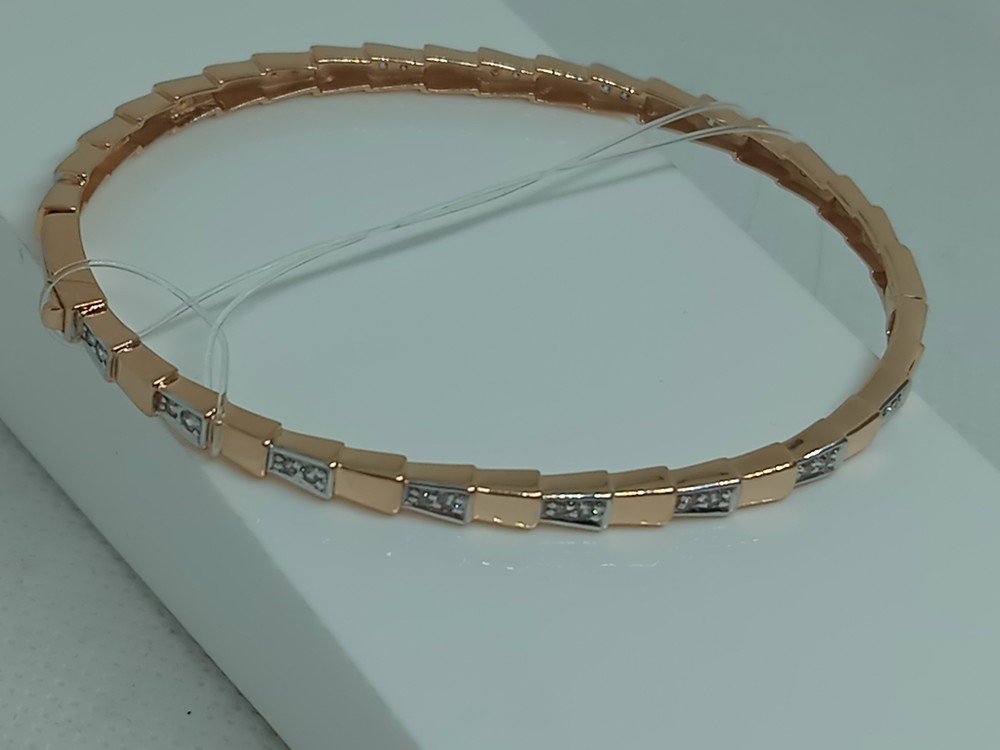БРАСЛЕТ ЖЕСТКИЙ с камнями (Au 585)