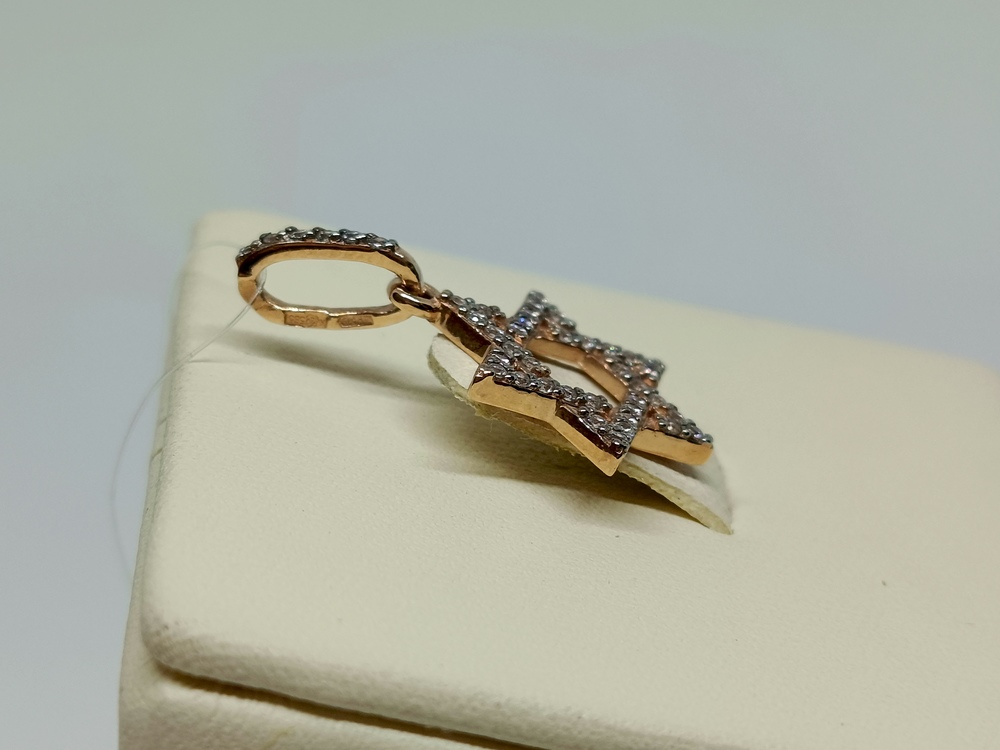 851062-1 ПОДВЕСКА С КАМНЯМИ (Au 585)