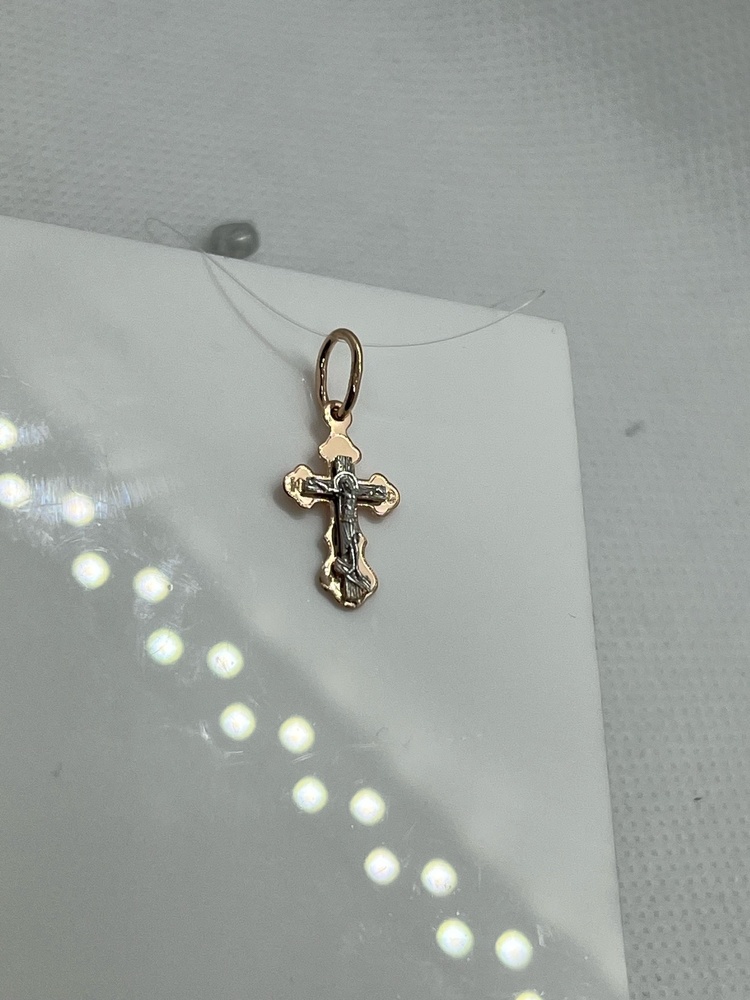 ПОДВЕСКА КРЕСТ без камня (Au 585)