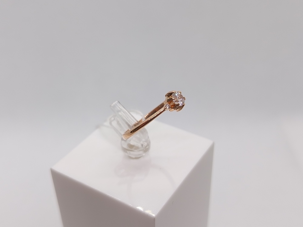 КОЛЬЦО С КАМНЯМИ (Au 585)