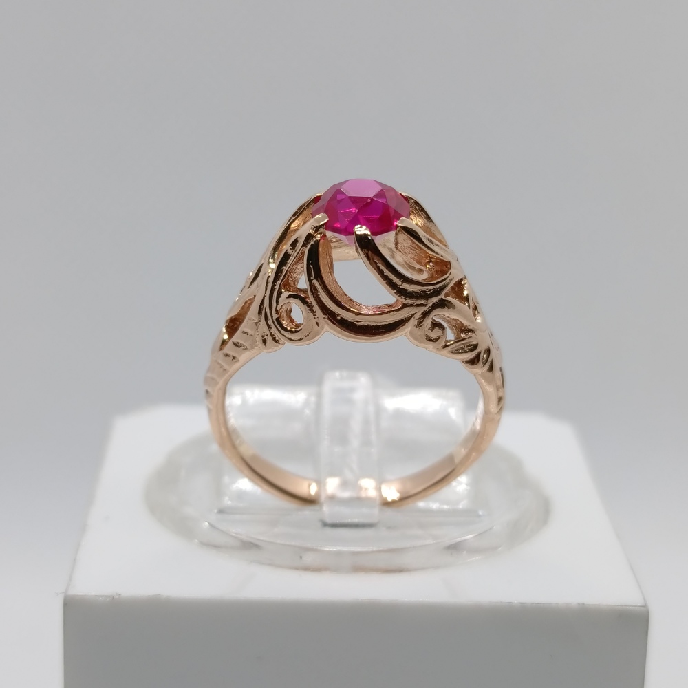 КОЛКМ583 КОЛЬЦО С КАМНЕМ (Au 583)