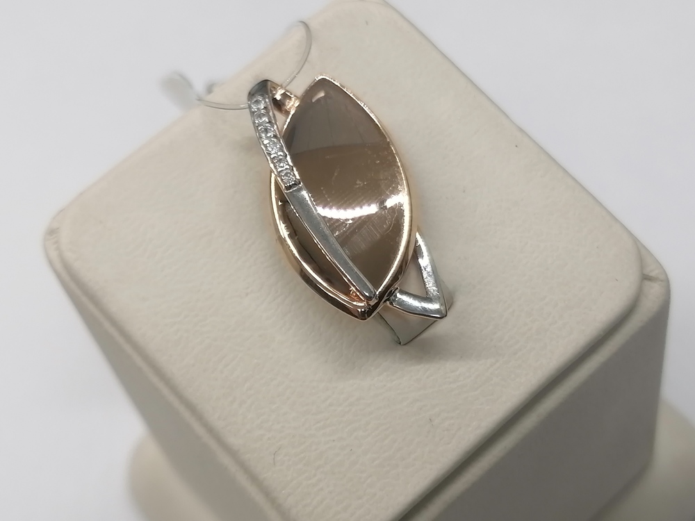 03-3821 ПОДВЕСКА С КАМНЯМИ (Au 585)