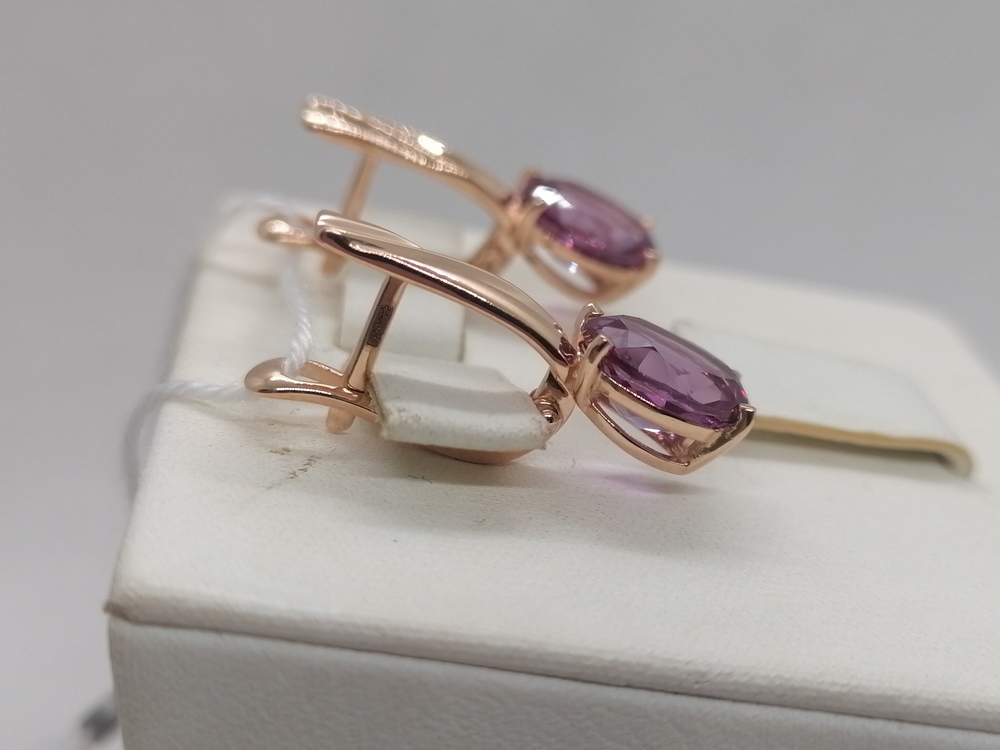 СЕРЬГИ С КАМНЕМ (Au 585)