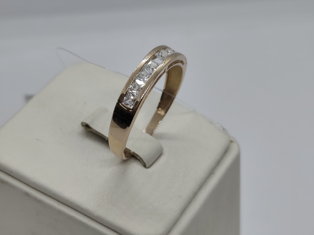 КОЛЬЦО С КАМНЯМИ (Au 585)