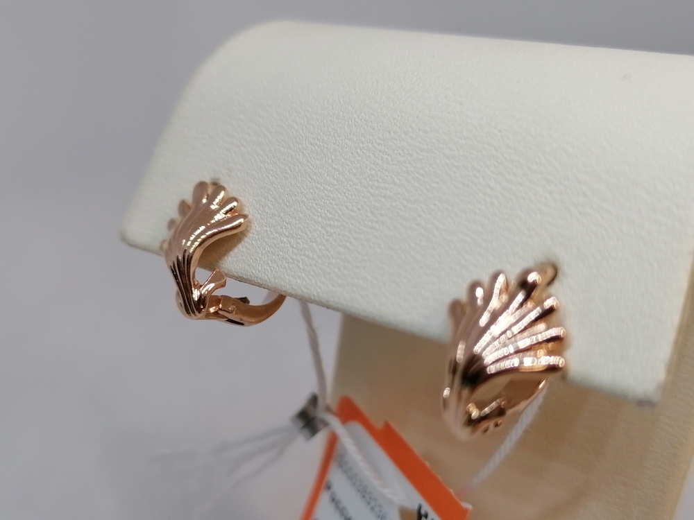 СЕРЬГИ БЕЗ КАМНЯ (Au 585)