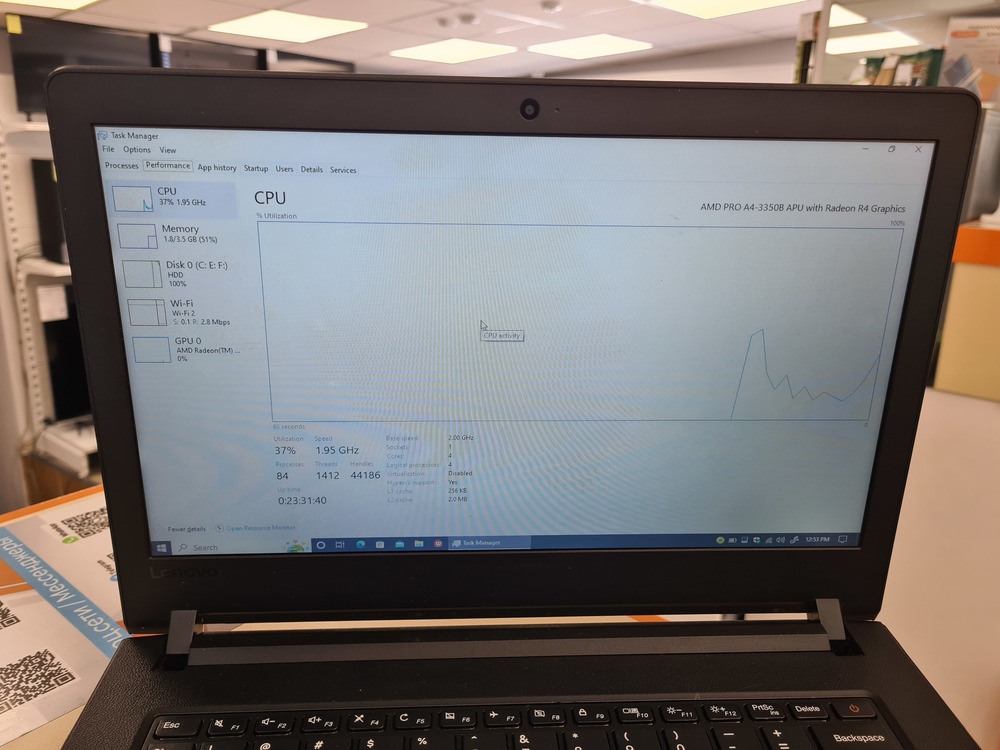 Ноутбук Lenovo E41-25; PRO A4-3350B, Radeon R4 series, 4 Гб, Нет, 500 Гб