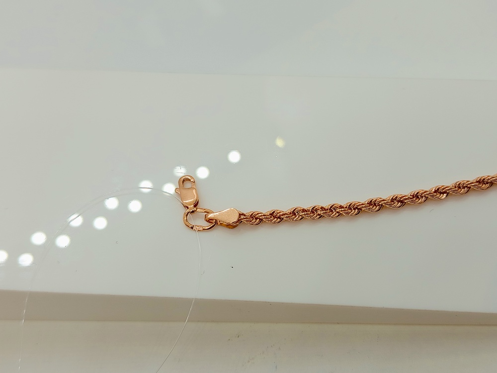 БРАСЛЕТ ПУСТОТЕЛЫЙ Веревка (Au 585)