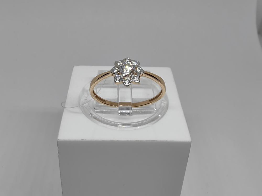 01-117797 КОЛЬЦО С КАМНЯМИ (Au 585)